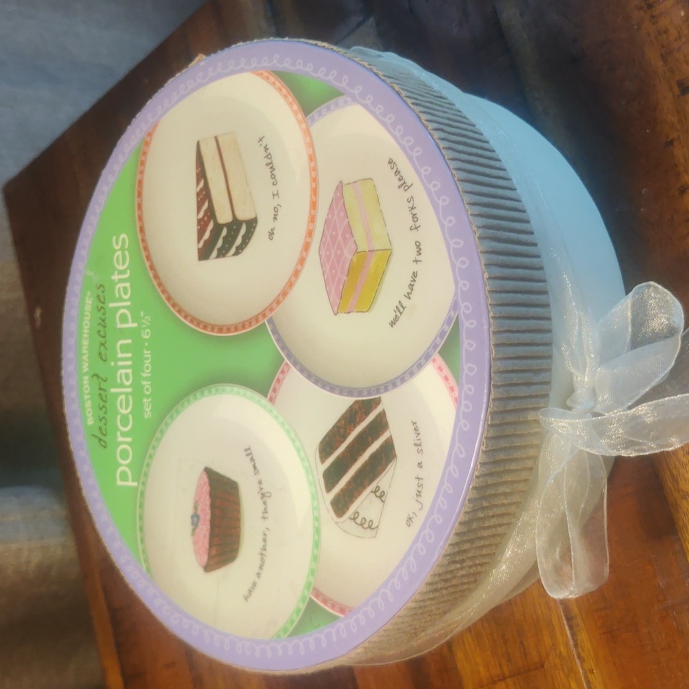 Boston Warehouse Dessert Excuses Plates